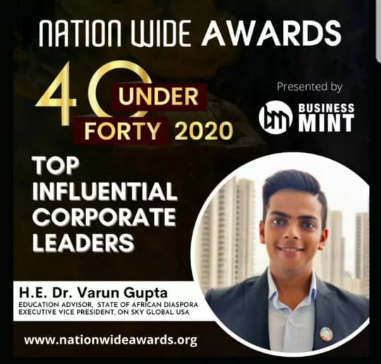 40 Under 40 Top Influential Corporate Leader Award
