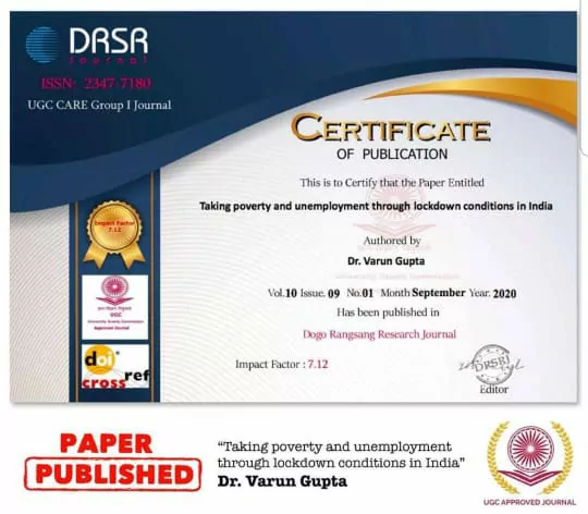 Research Publication (UGC Approved Journal)