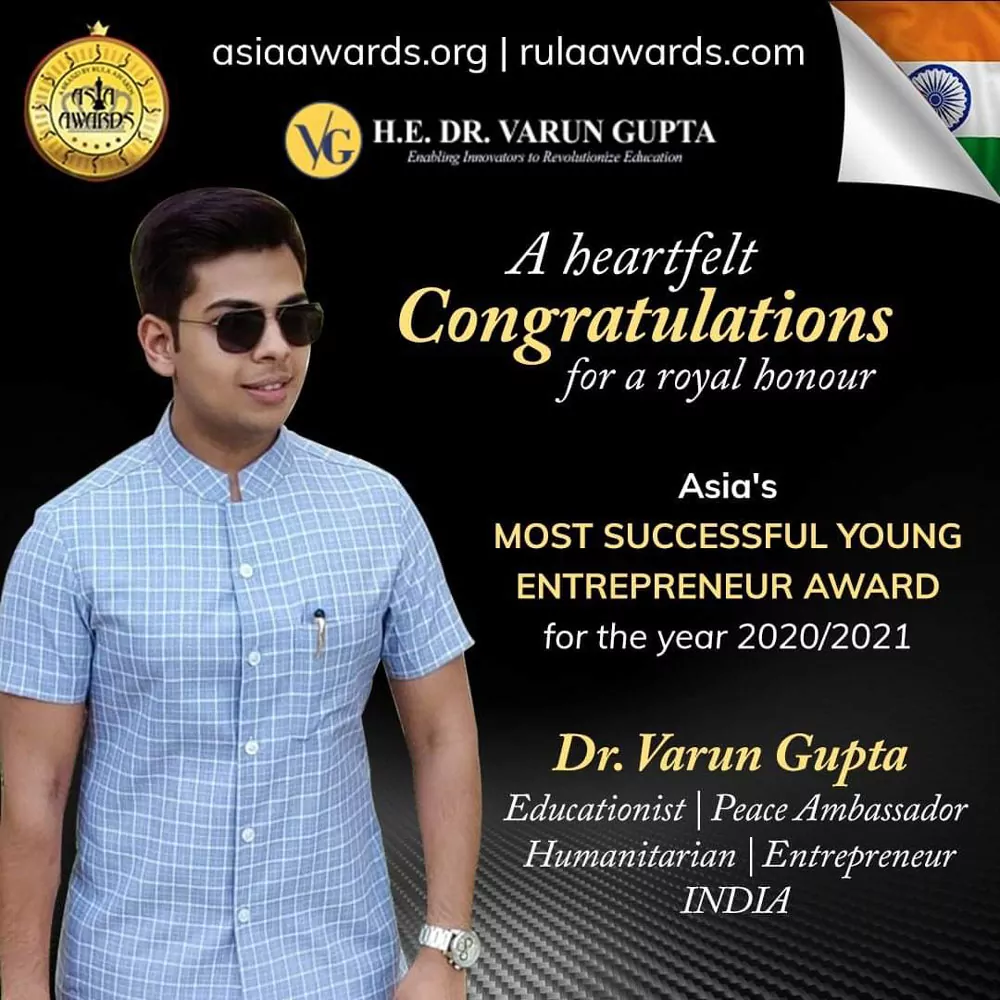 Most Successful Young Entrepreneur Award 2021